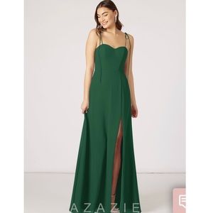 AZAZIE ROSEY FORMAL BRIDESMAIDS DRESS DARK GREEN
